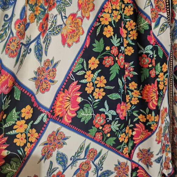 Flowy assymetric floral dress - Picture 3 of 7